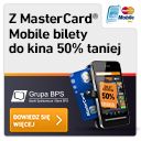 Z MasterCard Mobile bilety do kina 50% taniej!